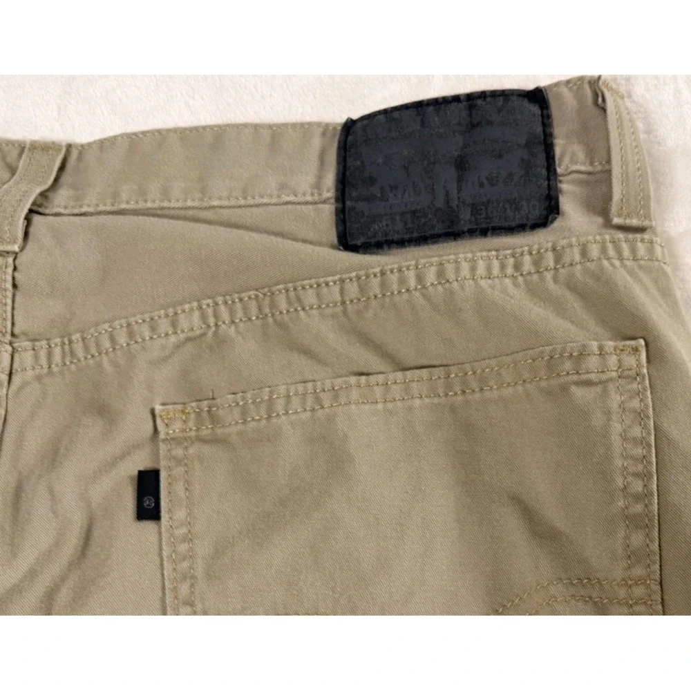 Levi's 511 Slim Fit Khaki Jeans Pants Men 36x30 Beige Stretch